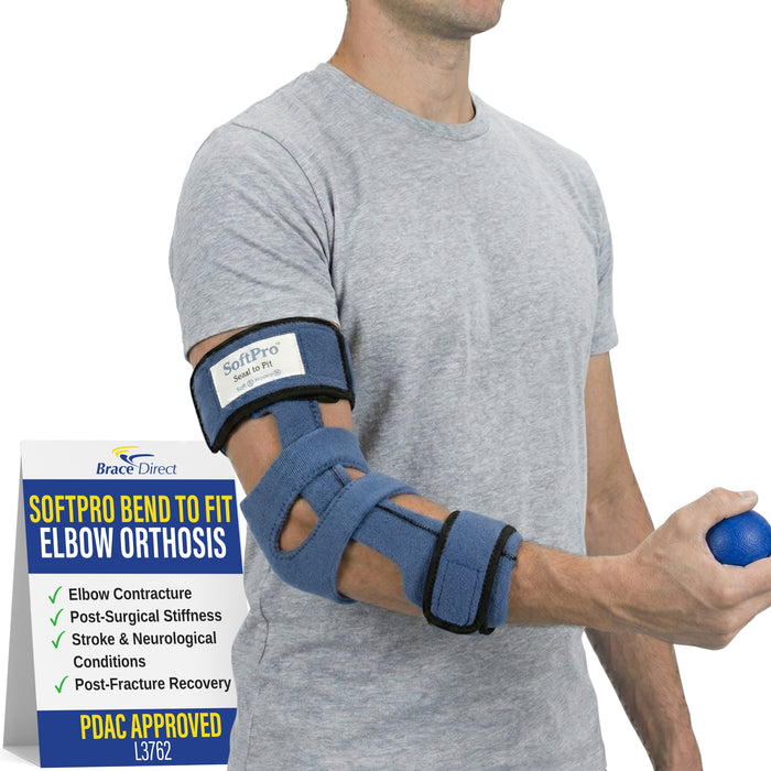 SoftPro Bend to Fit Elbow Orthosis L3762 - Custom Elbow Brace for Contracture Relief