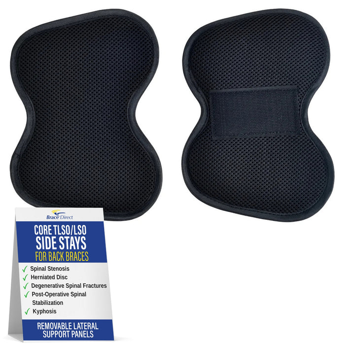 Brace Align Core TLSO LSO Side Stays for Back Braces - Adjustable Replacement Side Panels for Added Lateral Support