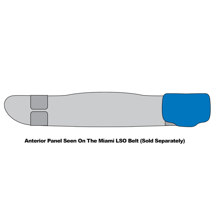 Ossur Universal Miami LSO Anterior Panel - Modular Lumbar Support for Back Braces and Spinal Care