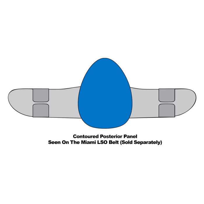 Ossur Miami LSO Posterior Panel - Modular Lumbar Support Add-On for Spinal Care