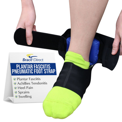 Brace Direct Plantar Fasciitis Pneumatic Foot Strap - Adjustable Relief For Heel Pain & Plantar Fasciitis