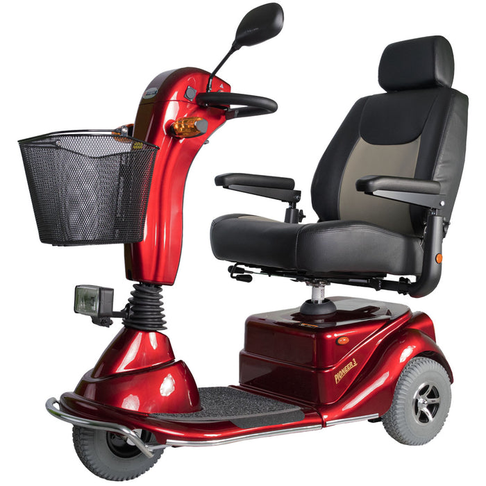 Pioneer 3 Mobility Scooter – 18-Mile Range, 5 mph Speed, 400 lbs Capacity Merits by Brace Direct