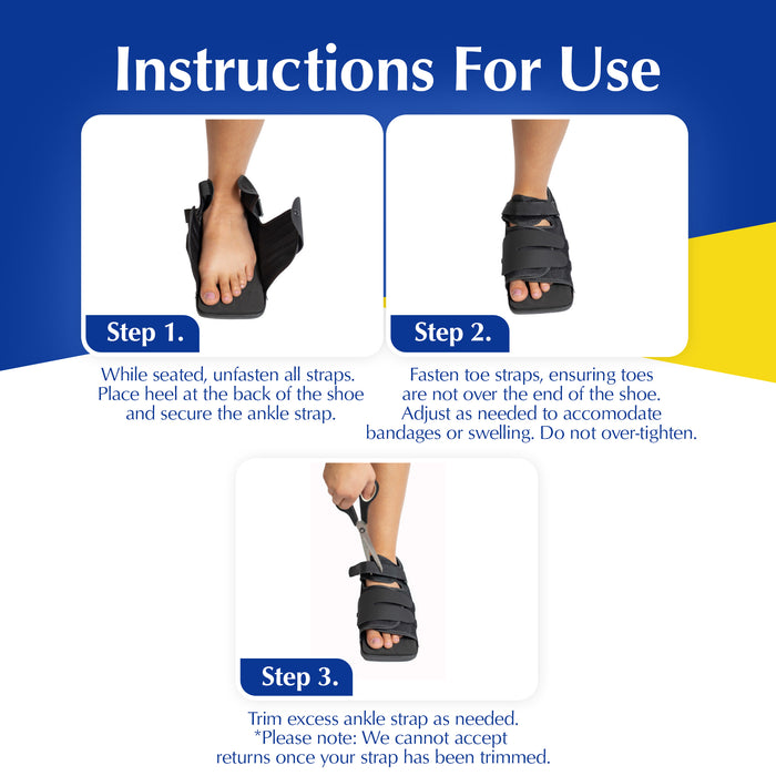 Brace Align Deluxe Post Op Shoe L3260 - Professional Support For Surgery Recovery & Foot Injuries