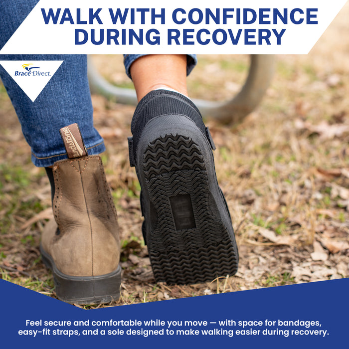 Brace Direct Deluxe Post Op Shoe - Medical-Grade Support For Foot Surgery Recovery