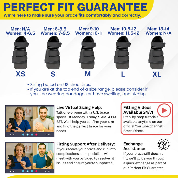 Brace Direct Deluxe Post Op Shoe - Medical-Grade Support For Foot Surgery Recovery