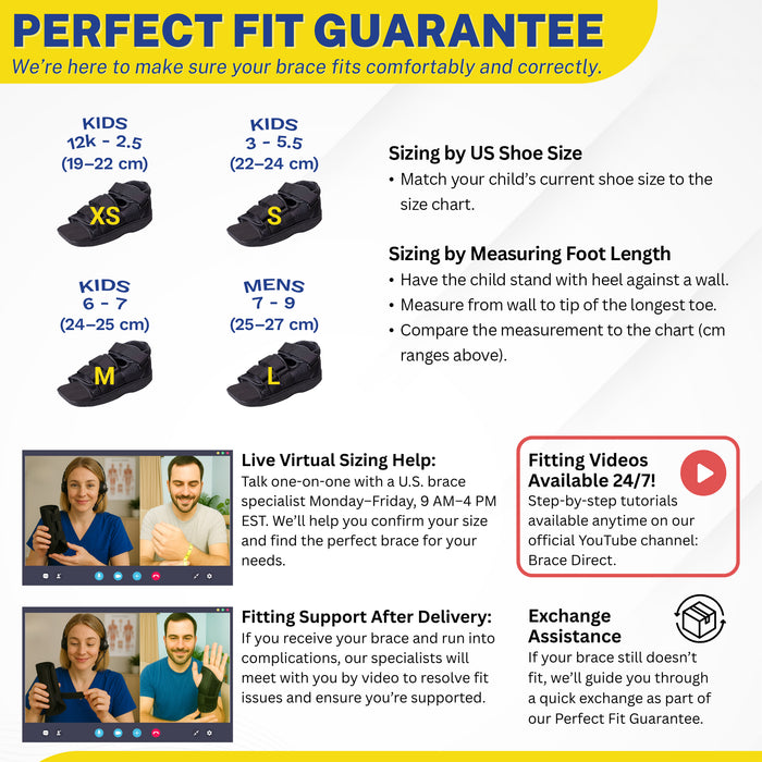 Brace Align Children'S Post Op Shoe - Medical-Grade Recovery Support For Kids L3260