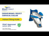 Ossur Miami J Select Cervical Collar Adjustable Neck Brace for Immobilization and Recovery - L0174