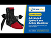 Brace Align Advanced Speed-Lace Ankle Stabilizer – Figure-8 Lace-Up Ankle Brace for Sprains, Chronic Instability, Sports Support & Injury Rehabilitation L1902
