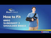 Informational video shows how to fit and wear the Breg Slingshot 3 Shoulder Brace, by Brace Direct.