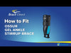 Informational video shows how to fit and wear the Ossur Gel Ankle Stirrup Brace, by Brace Direct.