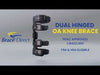 Brace Direct Dual Adjustment Osteoarthritis Knee Brace - Adjustable OA Offloader with ROM Control and Condyle Pad L1843/L1851