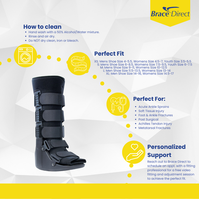 Brace Align Cam Walker Boot - Optimal Support for Foot and Ankle Recovery
