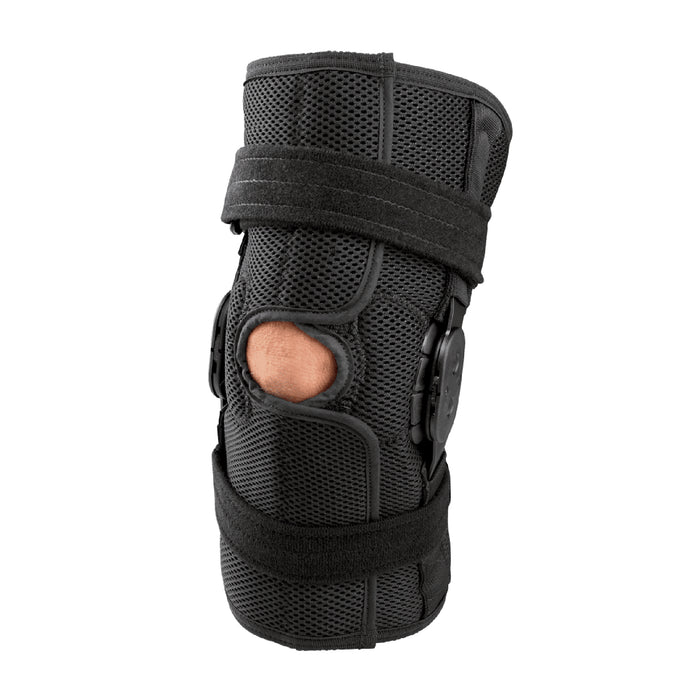 Front view of the Breg Shortrunner Airmesh Soft Knee Brace, by Brace Direct.