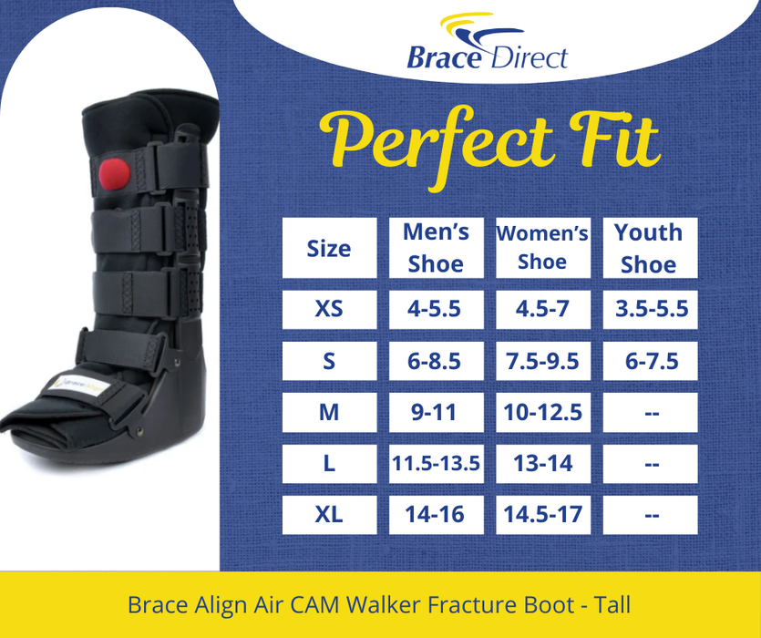 Best Air CAM Walker Boot | Brace Align Air CAM Walker Fracture Boot Tall L4360/L4361 | BraceDirect.com