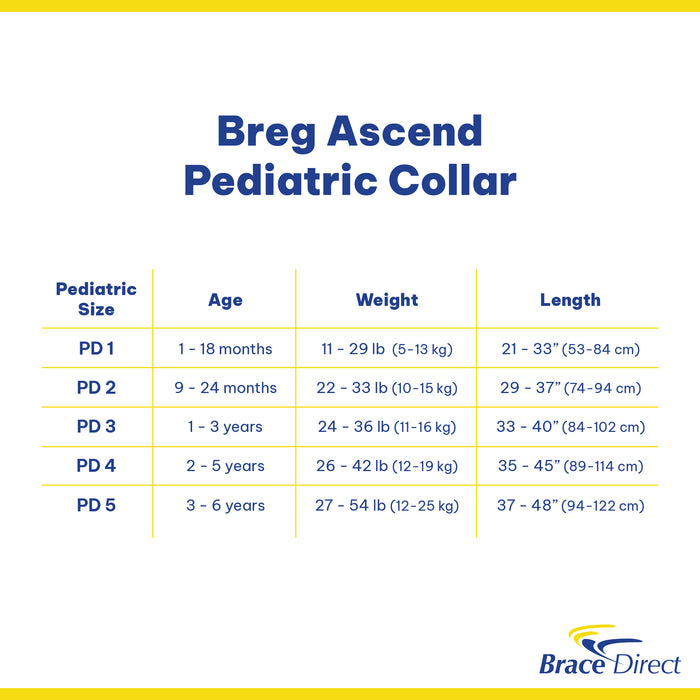 Breg Ascend Pediatric Collar L0172 - Breathable Neck Support for Enhanced Recovery