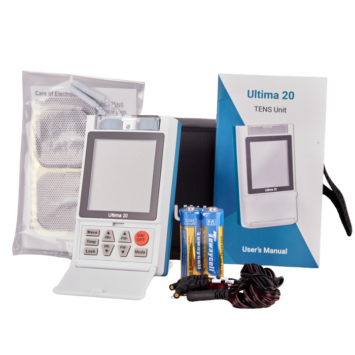 Brace Direct Relief Pulse TENS Unit by Ultima 20 – Digital Dual Channel Electrotherapy for Pain Management