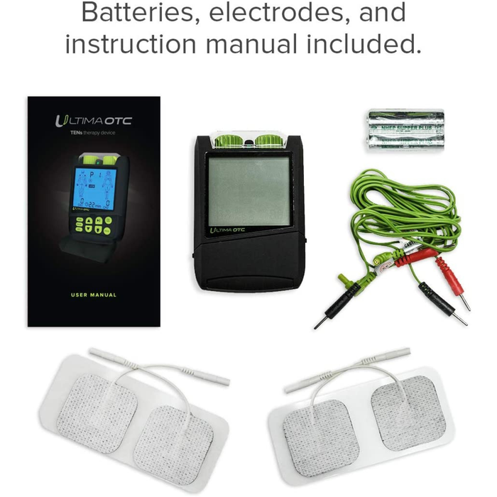 Brace Direct OTC TENS Massager  Unit by Ultima - Portable Electrotherapy Device for Chronic & Acute Pain Management