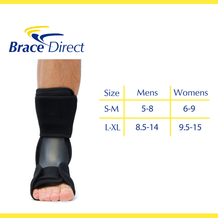 Dorsal Night Splint – Adjustable Sleeping Brace for Plantar Fasciitis, Achilles Tendonitis & Drop Foot, Heel & Arch Pain Relief by Brace Direct, Size L-XL (US Shoe Men 8.5-14 / Women 9.5-15)