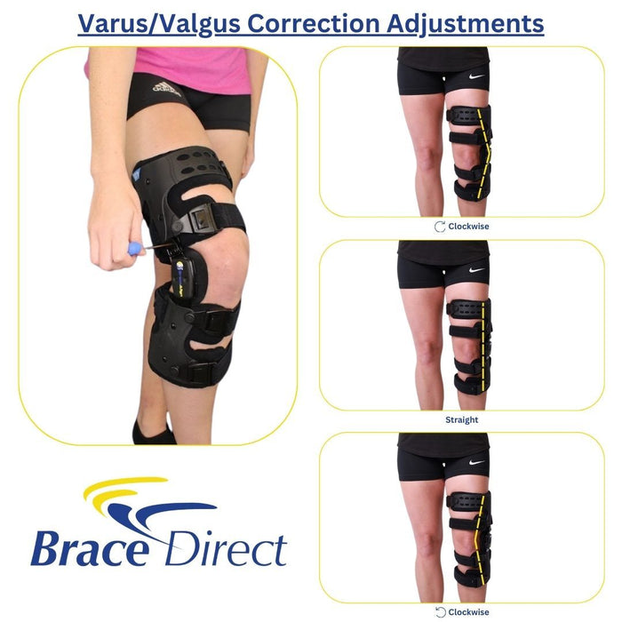 OA Unloader Knee Brace - Arthritis Pain Relief, Osteoarthritis, Bone-on-Bone Knee Joint Pain, Medial or Lateral Unloader Support, Knee Pain Relief for Joint Degeneration by Brace Align, Men & Women, L1851 L1843, Left Knee - Fits Thigh up to 30 in