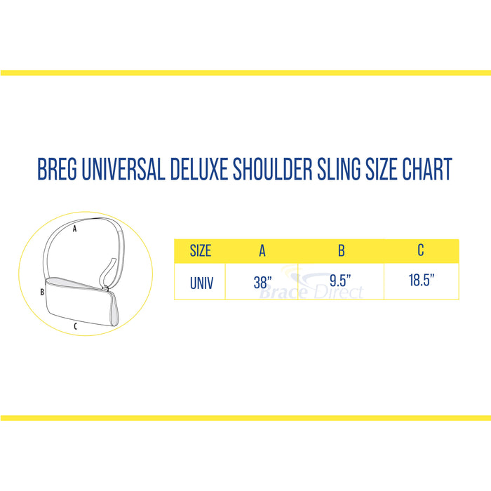 Breg Universal Deluxe Shoulder Sling | Shoulder Recovery Support | BraceDirect.com