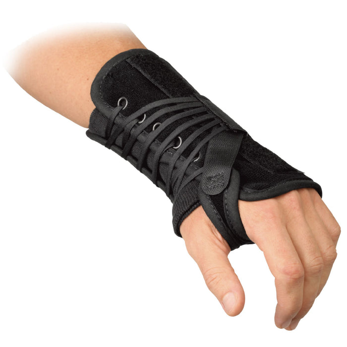 Close-up of the Universal wrist lacer support brace L3908.
