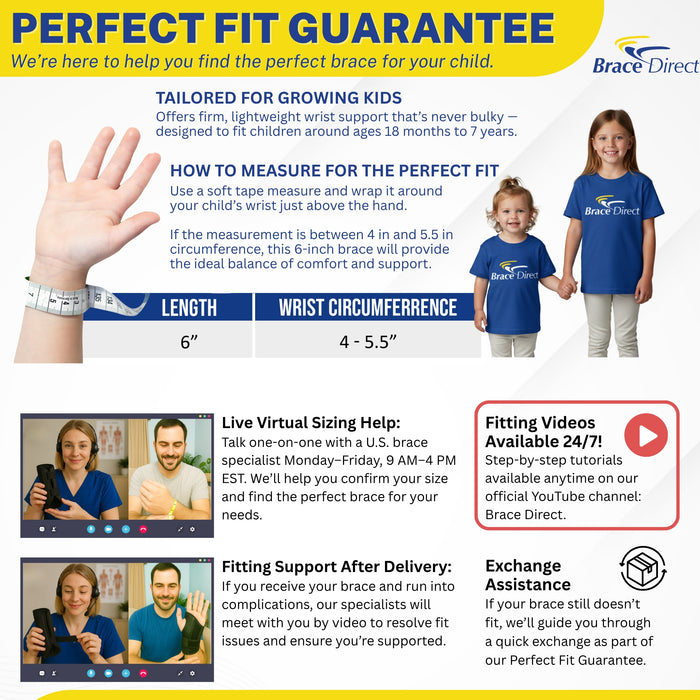 Brace Direct Pediatric Wrist Brace.
