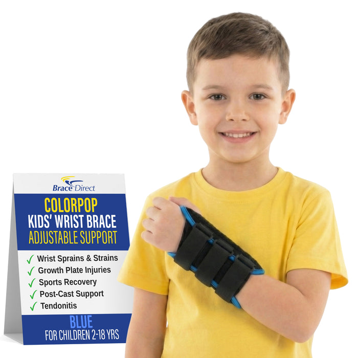 Brace Direct ColorPop Wrist Kids Brace L3908 | Adjustable Pediatric Wrist Support