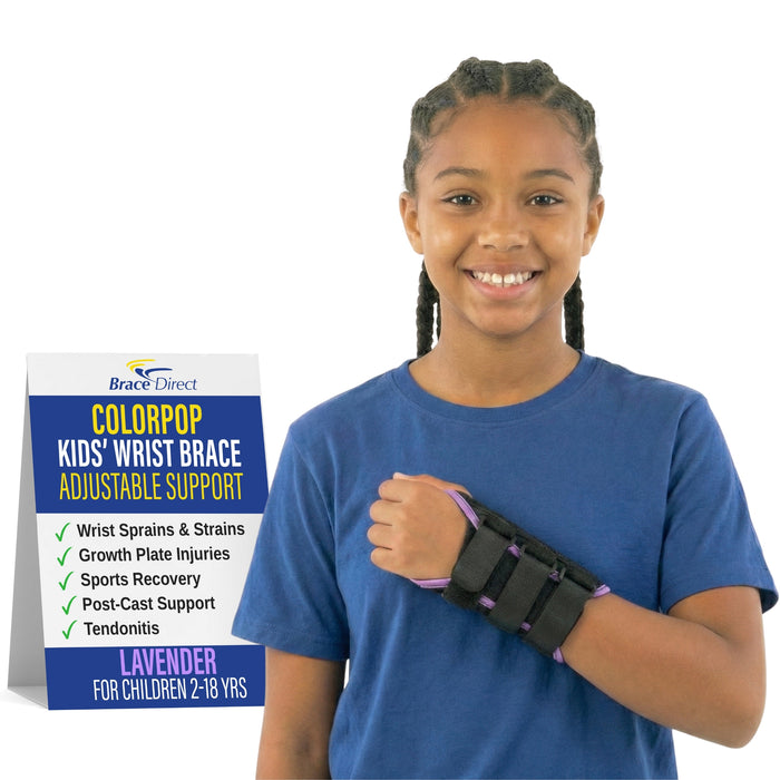 Brace Direct ColorPop Wrist Kids Brace L3908 | Adjustable Pediatric Wrist Support