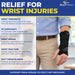 Breg Lace Up Wrist Brace for Tendonitis and Sprains, Universal Fit L3908
