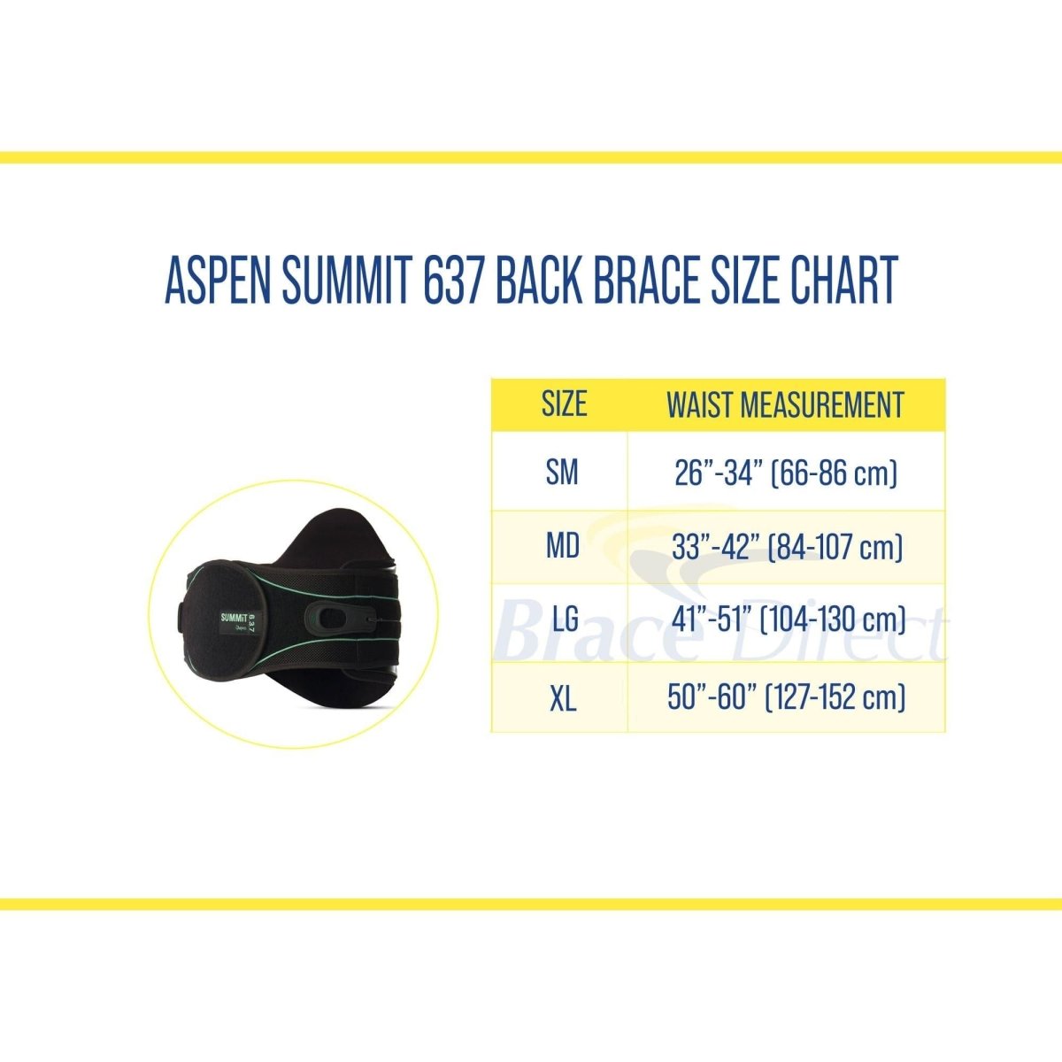 Aspen Summit 637 Back Brace - 992310 - Brace Direct