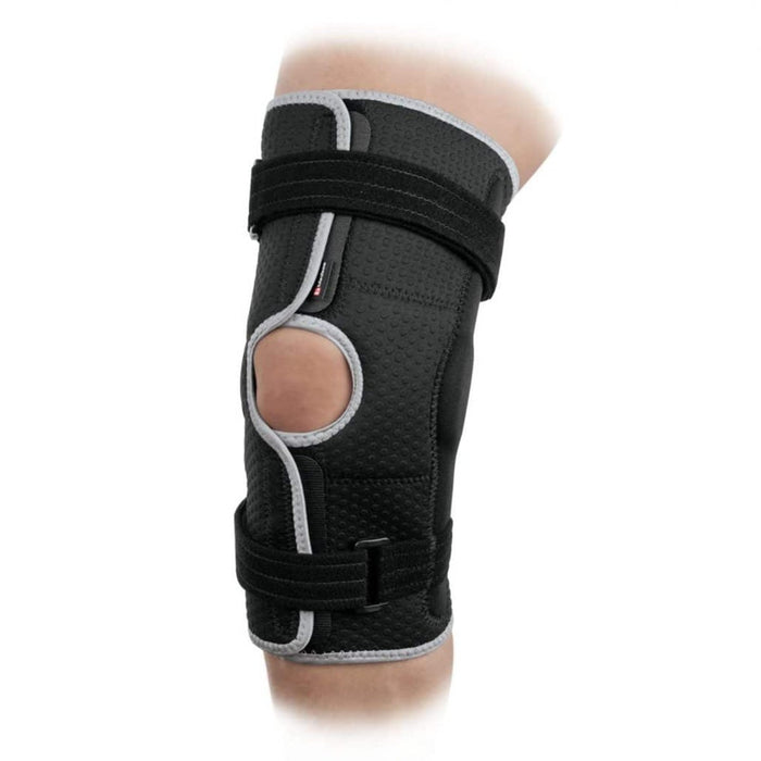 Breg 3D Hinged Neoprene Knee Brace by Brace Direct, isolated on a white background.t
