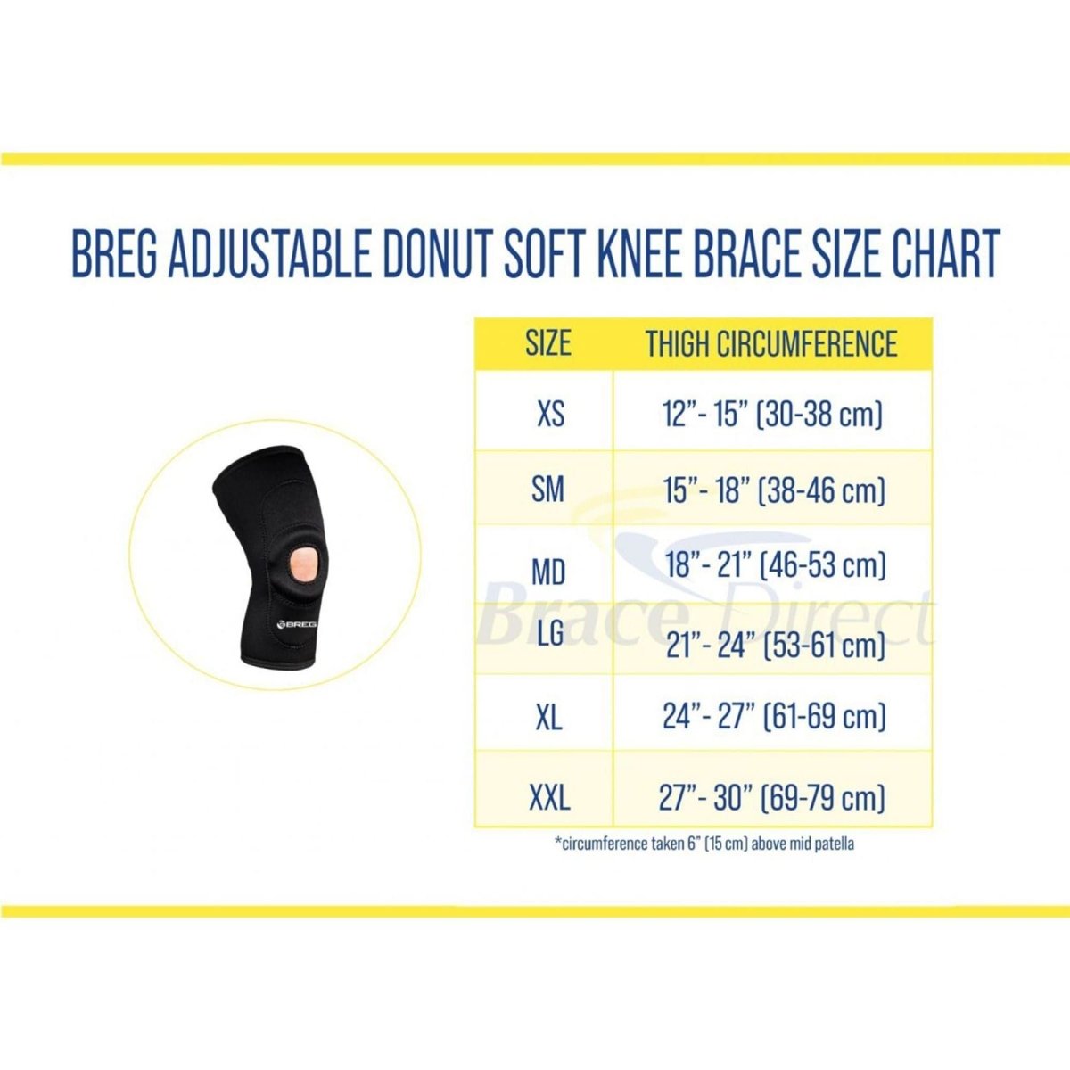 Breg Adjustable Donut Soft Knee Brace - LEZ-07171 - Brace Direct