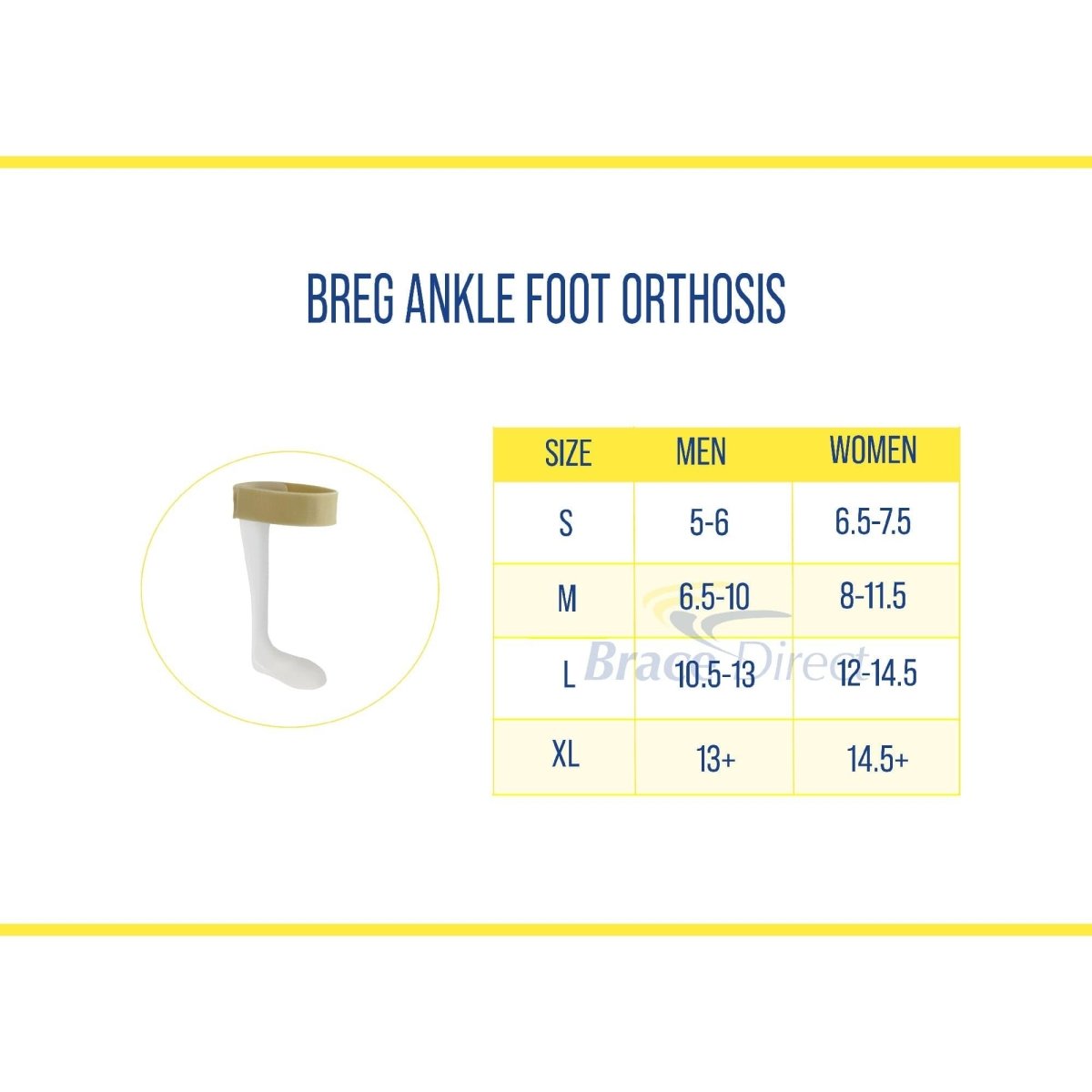 Breg Ankle Foot Orthosis - FTB103223-S-L - Brace Direct