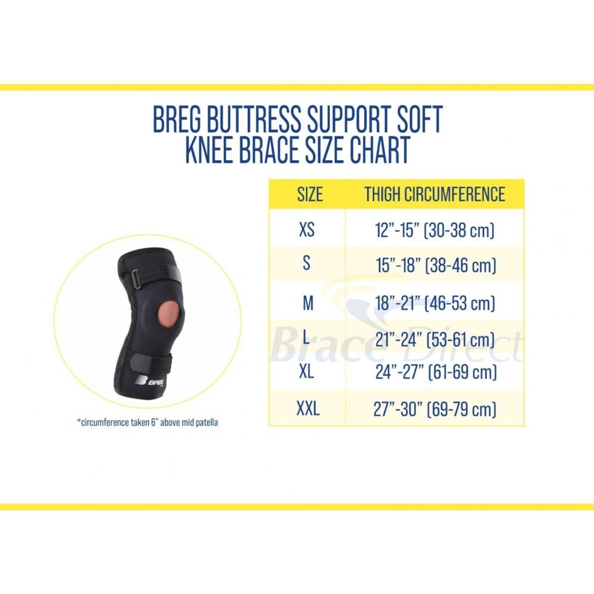 Breg Buttress Support Soft Knee Brace - LEZ-07211 - Brace Direct