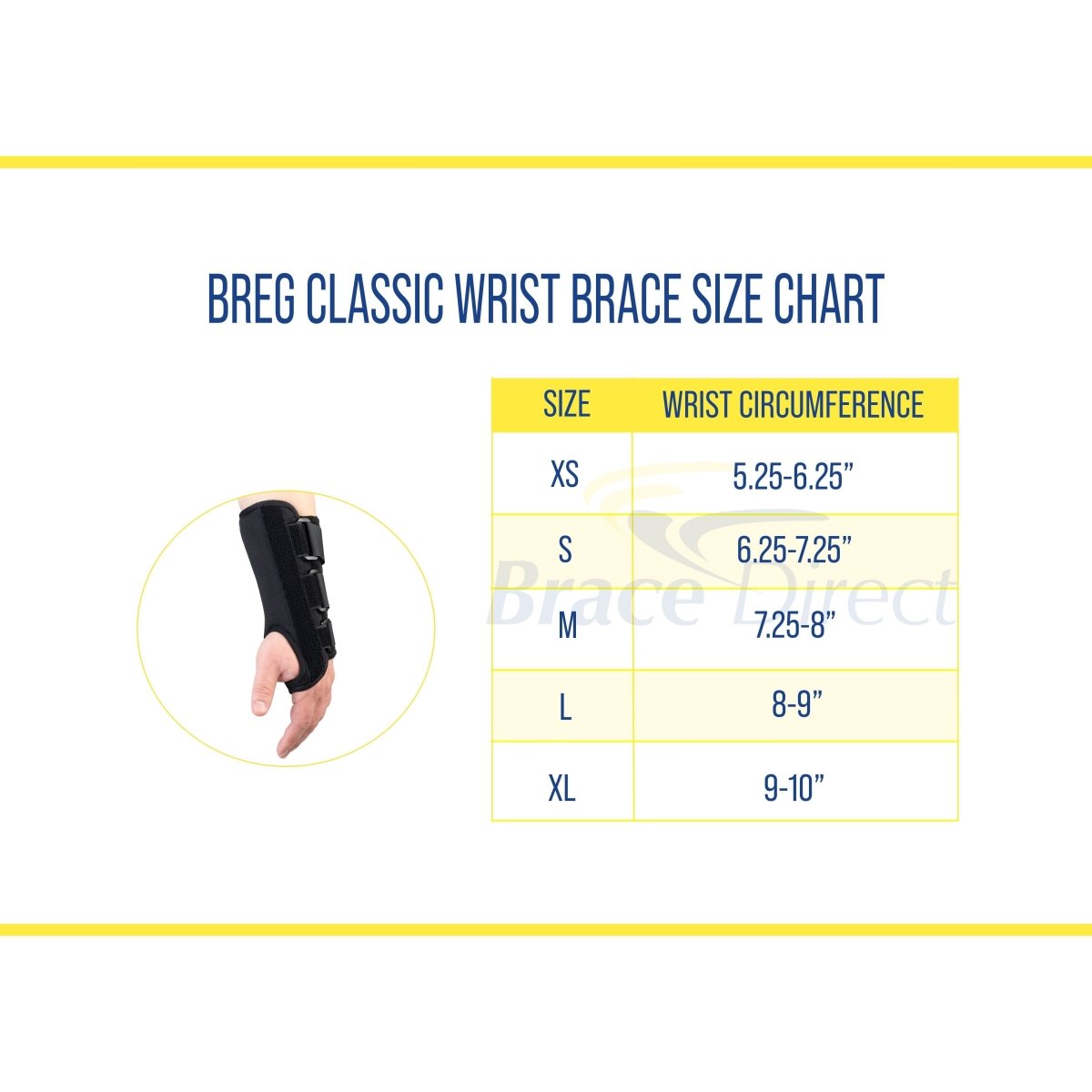 Breg Classic Wrist Brace - 100637-110 - Brace Direct