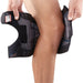 Close-up of the fitting step 1 of the Breg FreeSport Athletic Knee Support Brace.