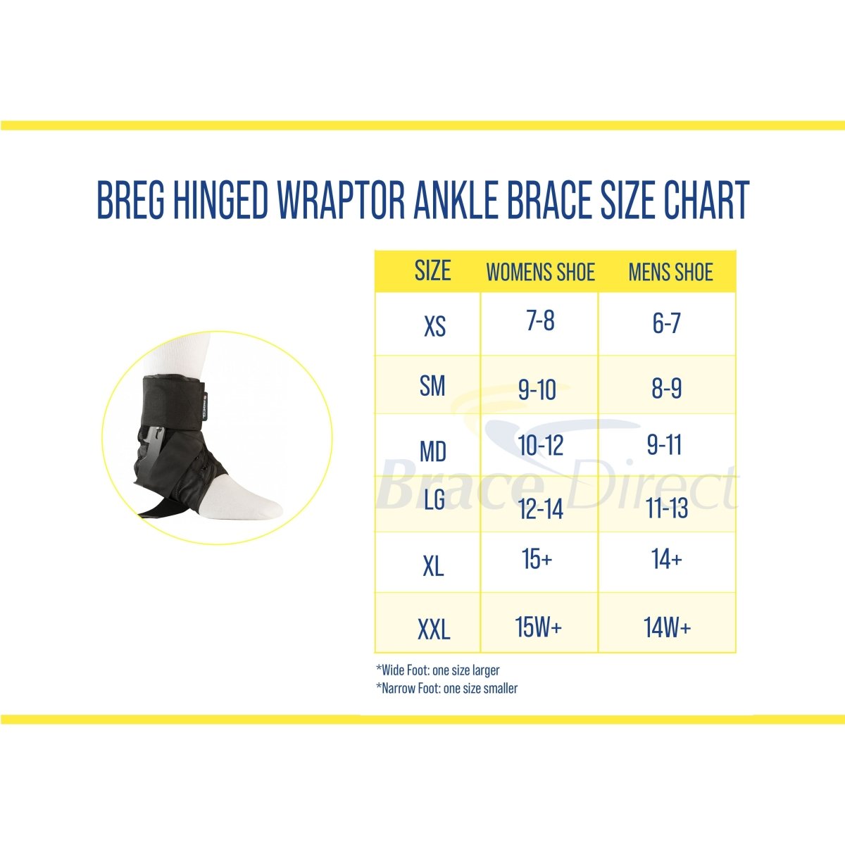 Breg Hinged Wraptor Ankle Brace - SA702401 - Brace Direct