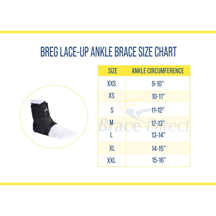 Breg Lace-Up Ankle Brace - 100621-005 - Brace Direct