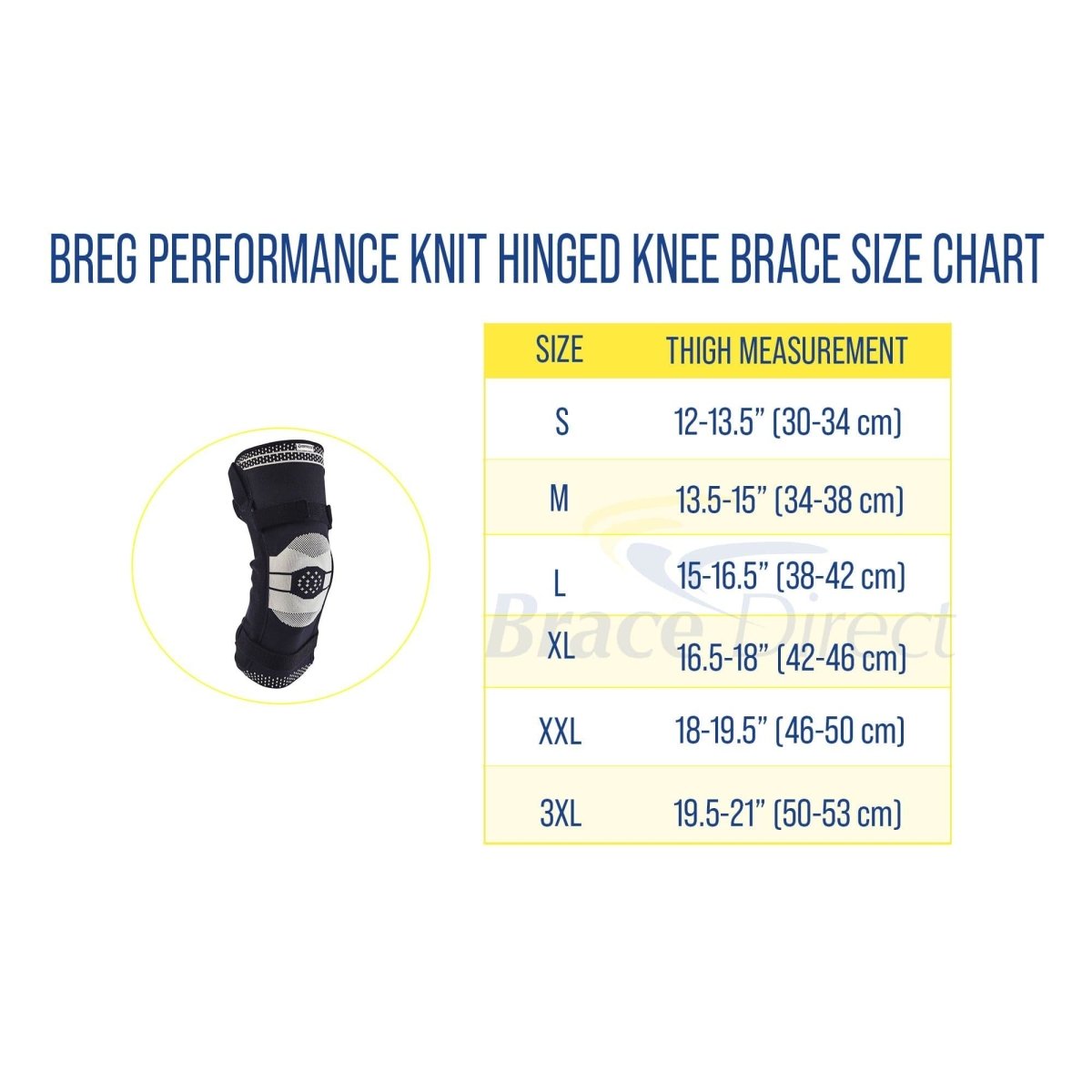 Breg Performance Knit Hinged Knee Brace - 100398-020 - Brace Direct
