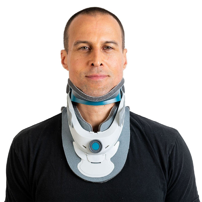 Breg Pinnacle Cervical Collar featuring advanced support and comfort features for stenosis relief