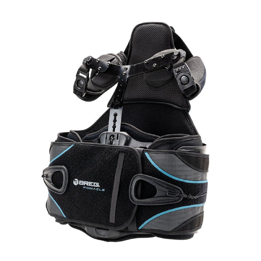 Front view of the Breg Pinnacle TLSO 464 Back Brace by Brace Direct, isolated on white.