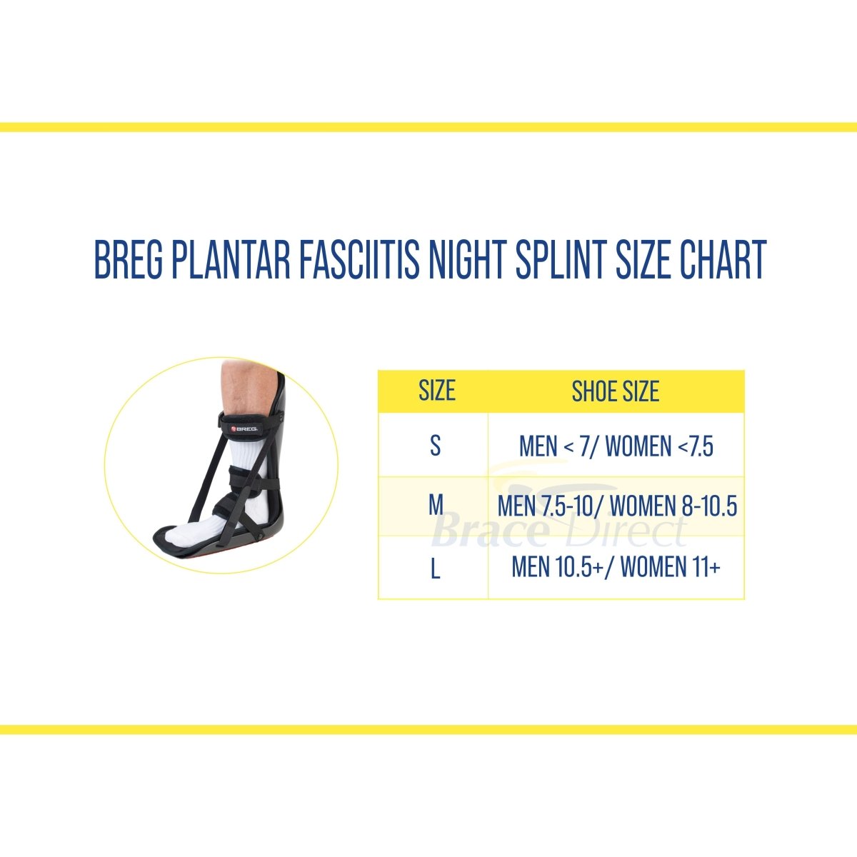 Breg Plantar Fasciitis Night Splint - 100627-020 - Brace Direct