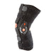 Side view of the Breg Recover Long Airmesh Knee Brace by Brace Direct, isolated on white.