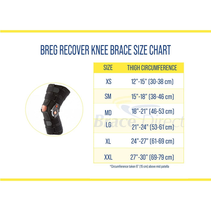 Breg Recover Knee Brace - KNB186-00391-XS-Short-Airmesh - Brace Direct