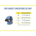 Breg Slingshot 3 Shoulder Brace size chart, by Brace Direct.