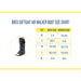 Breg SoftGait Comfort Walker Boot sizing for men and women, by Brace Direct.