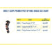 Breg T Scope Premier Post-Op ROM knee brace size chart, by Brace Direct.