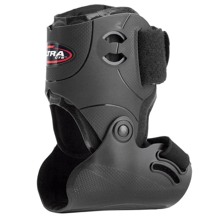 Right side view of the Breg Ultra CTS Ankle Recovery Support Brace, isolated on white.