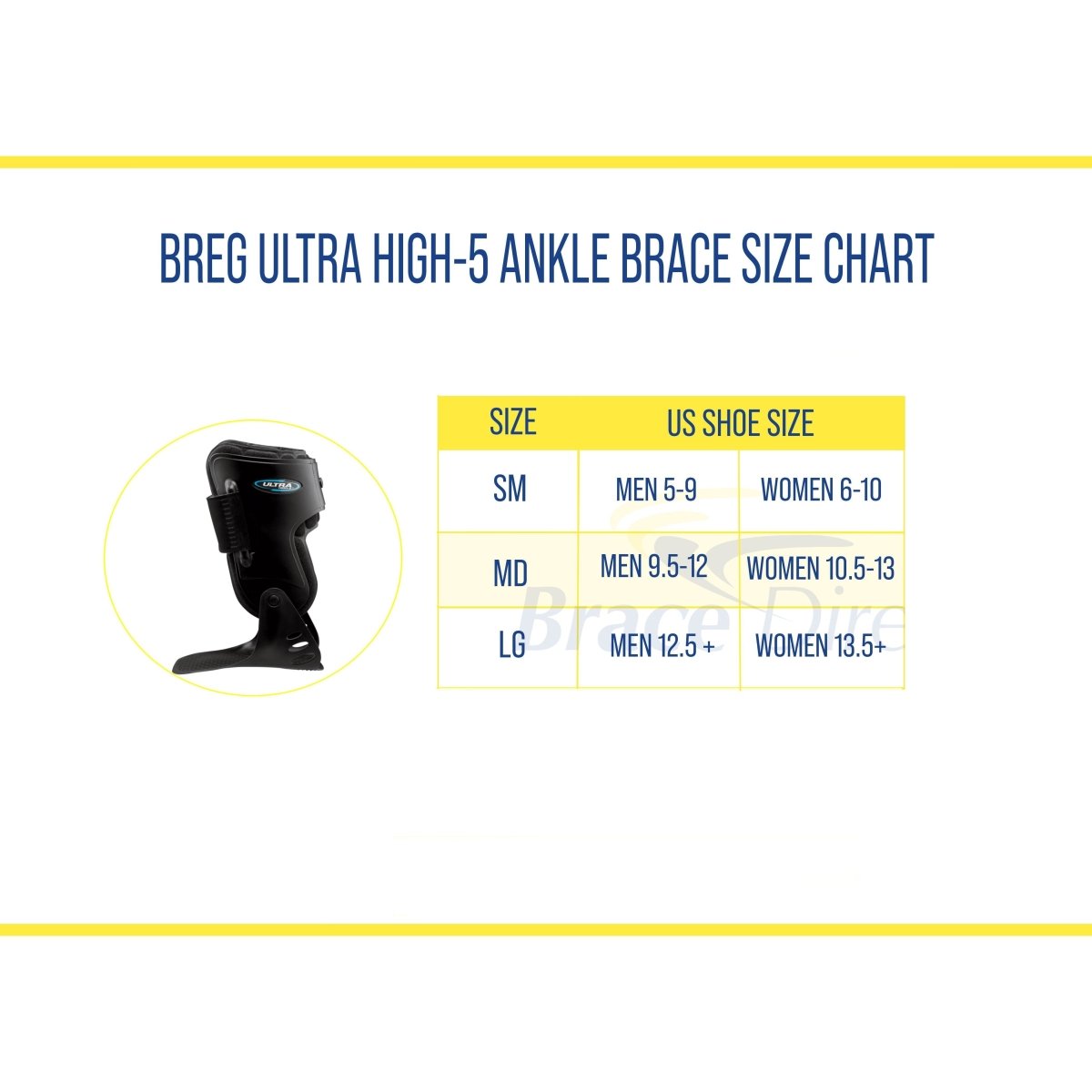 Breg Ultra High-5 Ankle Brace - 10212 - Brace Direct