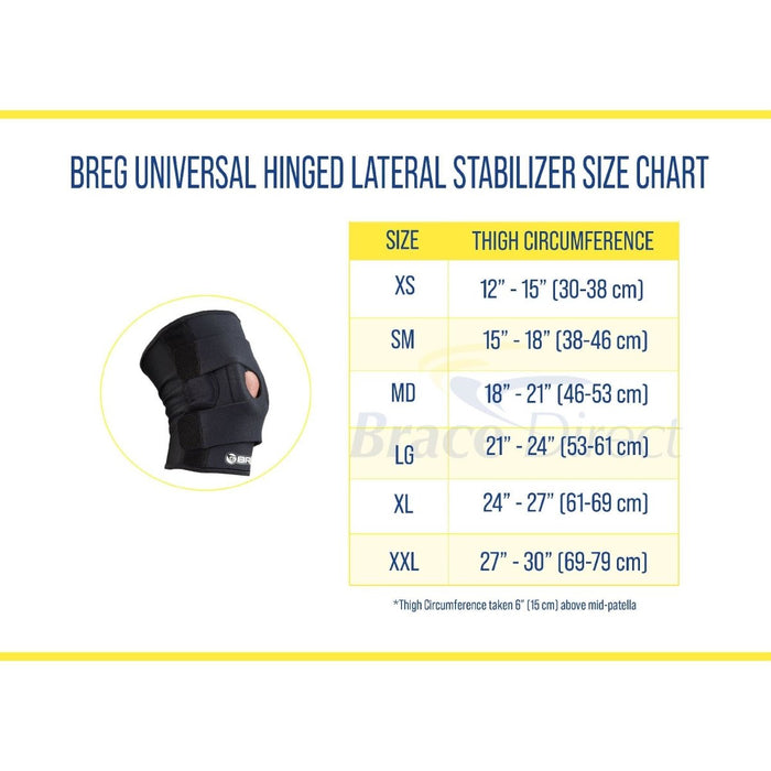 Breg Universal Hinged Lateral Stabilizer - VP40107-010 - Brace Direct